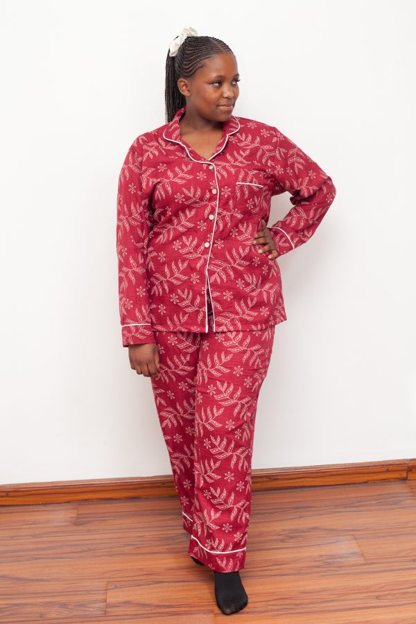 Turkish Linen Pyjamas Red