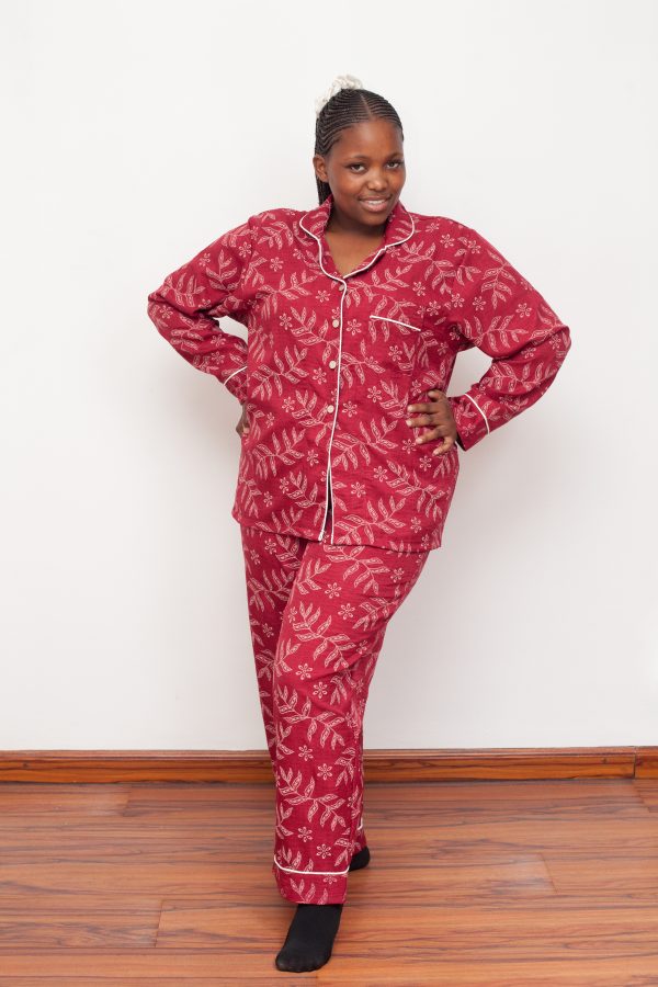 Turkish Linen Pyjamas Red