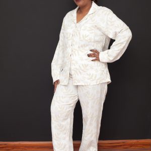 image-119 Turkish Linen Pyjamas - White