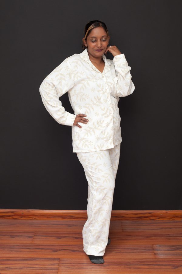 image-120 Turkish Linen Pyjamas - White