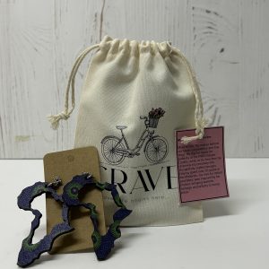 Shweshwe Laser-Cut Earrings